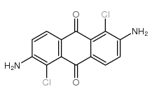 9,10-Anthracenedione,2,6-diamino-1,5-dichloro- Structure