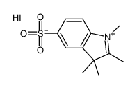 1,2,3,3-tetramethylindol-1-ium-5-sulfonic acid,iodide结构式