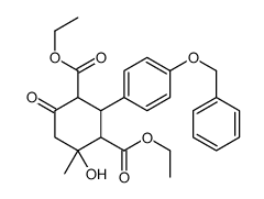 diethyl 4-hydroxy-4-methyl-6-oxo-2-(4-phenylmethoxyphenyl)cyclohexane- 1,3-dicarboxylate picture