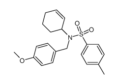 N-Cyclohex-2-enyl-N-(4-methoxy-benzyl)-4-methyl-benzenesulfonamide结构式