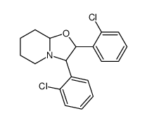 2,3-bis(2-chlorophenyl)-3,5,6,7,8,8a-hexahydro-2H-[1,3]oxazolo[3,2-a]pyridine Structure