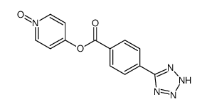 (1-oxidopyridin-1-ium-4-yl) 4-(2H-tetrazol-5-yl)benzoate结构式