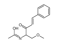 N-(1-methoxy-3-oxo-5-phenylpent-4-en-2-yl)acetamide Structure