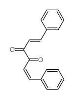 (1E)-1,6-diphenylhexa-1,5-diene-3,4-dione结构式