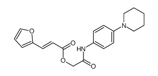 [2-oxo-2-(4-piperidin-1-ylanilino)ethyl] 3-(furan-2-yl)prop-2-enoate结构式