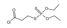 O,O-diethyl-S-(2-chlorocarbonylethyl)dithiophosphate结构式