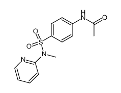 4-acetylamino-N-methyl-N-pyridin-2-yl-benzenesulfonamide结构式