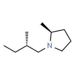 Pyrrolidine, 2-methyl-1-[(2S)-2-methylbutyl]-, (2S)- (9CI)结构式