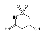 5-amino-1,1-dioxo-4H-1,2,6-thiadiazin-3-one结构式