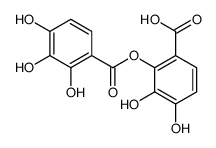 3,4-dihydroxy-2-(2,3,4-trihydroxybenzoyl)oxybenzoic acid结构式