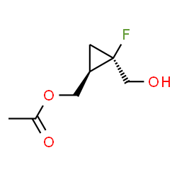1,2-Cyclopropanedimethanol,1-fluoro-,alpha2-acetate,(1R,2R)-rel-(9CI) Structure