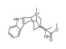 17-Hydroxy-16-(methoxycarbonyl)-4α-methylsarpagan-4-ium Structure