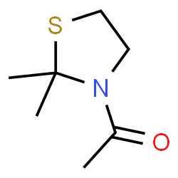 Thiazolidine, 3-acetyl-2,2-dimethyl- (9CI)结构式