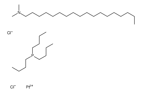 dichloro(N,N-dimethyloctadecylamine)(tributylphosphine)platinum Structure