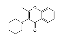 2-methyl-3-piperidin-1-ylchromen-4-one Structure