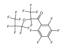 (S)-2,3,3,3-tetrafluoro-1-(perfluorophenyl)-2-(perfluoropropoxy)propan-1-one Structure