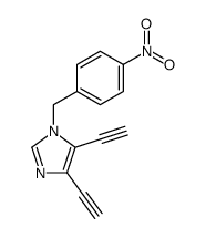 4,5-diethynyl-1-(4-nitrobenzyl)-1H-imidazole结构式