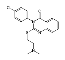 3-(4-chlorophenyl)-2-[2-(dimethylamino)ethylsulfanyl]quinazolin-4-one Structure