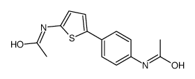 N-[4-(5-acetamidothiophen-2-yl)phenyl]acetamide Structure