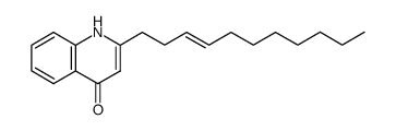 2-(3-Undecenyl)-4(1H)-quinolinone结构式