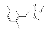 2-(dimethoxyphosphorylsulfanylmethyl)-4-methyl-1-methylsulfanylbenzene Structure
