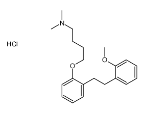 1-Butanamine, N,N-dimethyl-4-(2-(2-(2-methoxyphenyl)ethyl)phenoxy)-, h ydrochloride Structure