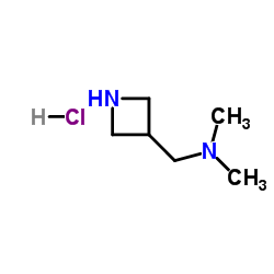 1-(AZETIDIN-3-YL)-N,N-DIMETHYLMETHANAMINE HYDROCHLORIDE structure