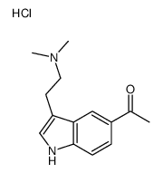1-[3-[2-(dimethylamino)ethyl]-1H-indol-5-yl]ethanone,hydrochloride结构式