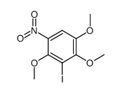 3-iodo-1,2,4-trimethoxy-5-nitro-benzene结构式