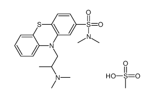 10-[2-(Dimethylamino)propyl]-N,N-dimethyl-10H-phenothiazine-2-sul fonamide methanesulfonate (1:1)结构式