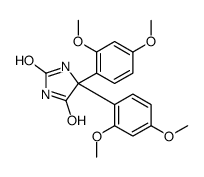 5,5-bis(2,4-dimethoxyphenyl)imidazolidine-2,4-dione结构式