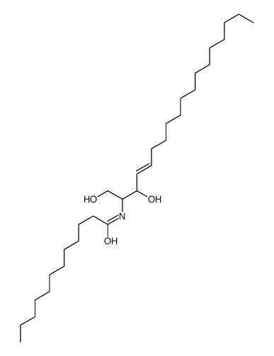 N-(1,3-dihydroxyoctadec-4-en-2-yl)dodecanamide Structure