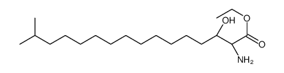 2-Amino-3-hydroxy-15-Methyl-hexadecanoic Acid Ethyl Ester结构式