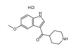 (5-methoxy-1H-indol-3-yl)(piperidin-4-yl)methanone hydrochloride结构式