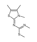 methyl (NE)-N'-methyl-N-(3,4,5-trimethyl-1,3-thiazol-2-ylidene)carbamimidothioate结构式