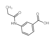 Benzoic acid, 3-[(1-oxopropyl)amino]- (9CI) Structure