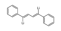 (1,4-diphenyl-buta-1,3-diene-1,4-diyl)-bis-lithium Structure