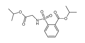 isopropyl 2-(N-(2-isopropoxy-2-oxoethyl)sulfamoyl)benzoate结构式