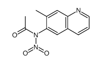 6-(N-nitroacetamido)-7-methylquinoline结构式