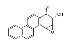 (+)-(1R,2S,3S,4R)-1,2-dihydroxy-3,4-epoxy-1,2,3,4-tetrahydrochrysene Structure