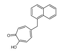 2-hydroxy-5-(naphthalen-1-ylmethyl)cyclohepta-2,4,6-trien-1-one结构式