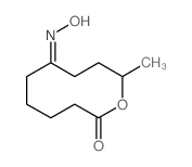 (7E)-7-hydroxyimino-10-methyl-oxecan-2-one结构式
