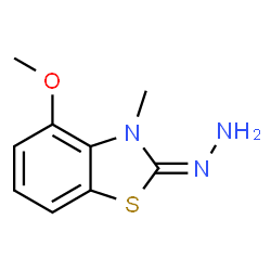 2(3H)-Benzothiazolone,4-methoxy-3-methyl-,hydrazone(9CI) Structure