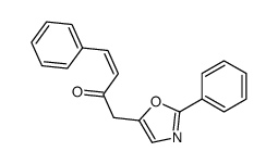 4-phenyl-1-(2-phenyl-1,3-oxazol-5-yl)but-3-en-2-one Structure