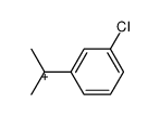 2-(3-chlorophenyl)propan-2-ylium Structure