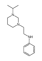 N-[2-(3-isopropylhexahydropyrimidino)ethyl]aniline结构式