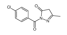 2-(4-chlorobenzoyl)-5-methyl-4H-pyrazol-3-one Structure