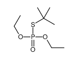 Phosphorothioic acid, S-(1,1-dimethylethyl) O,O-diethyl ester Structure