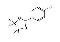 2-(4-chlorophenyl)-4,4,5,5-tetramethyl-1,3-dioxolane结构式