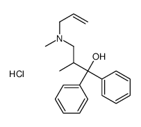 2-methyl-3-[methyl(prop-2-enyl)amino]-1,1-diphenylpropan-1-ol,hydrochloride结构式